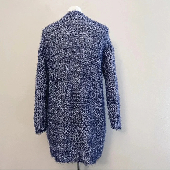 Lou & Grey cotton blend both knit cardigan pockets fall furry classic casual - Picture 2 of 9